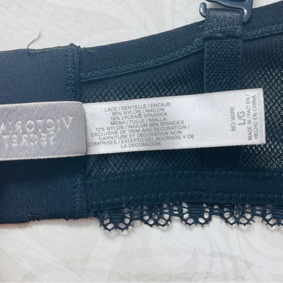 New Victoria’s Secret Very Sexy lace no wire sling balconette bralette bustier - Picture 10 of 11